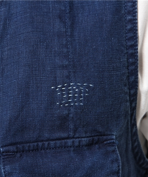 OUTLET（アウトレット）の「【BLOOM&BRANCH】P.CH/WLINENBKRVST（その他アウター・メンズ・ブルー・SMALL）」の13枚目の写真