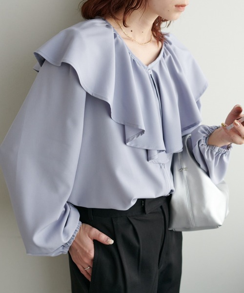 【WEB限定】ビッグフリルブラウス
