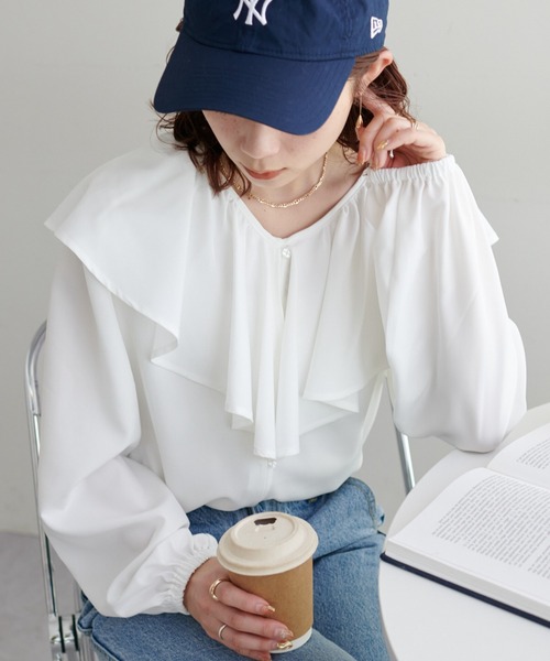 【WEB限定】ビッグフリルブラウス