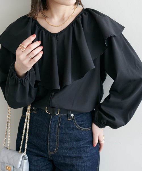 【WEB限定】ビッグフリルブラウス