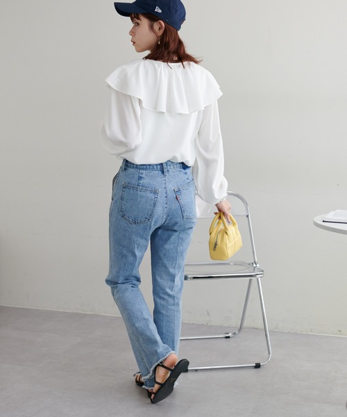 【WEB限定】ビッグフリルブラウス