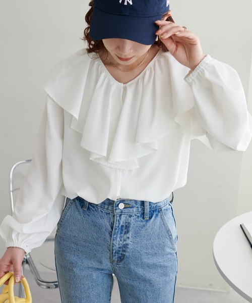 【WEB限定】ビッグフリルブラウス