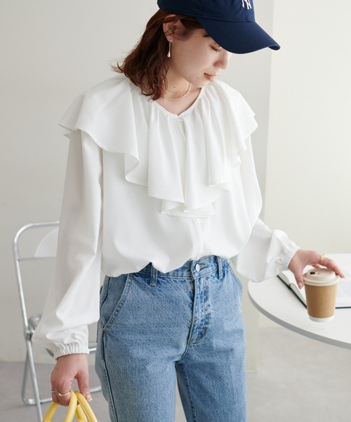 【WEB限定】ビッグフリルブラウス