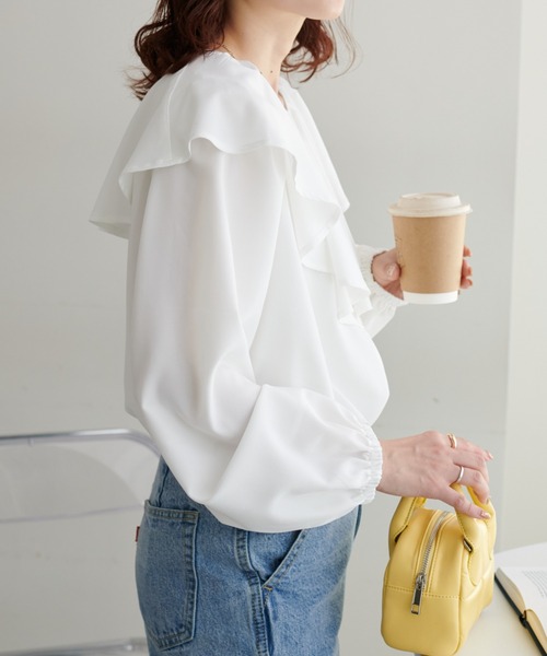 【WEB限定】ビッグフリルブラウス