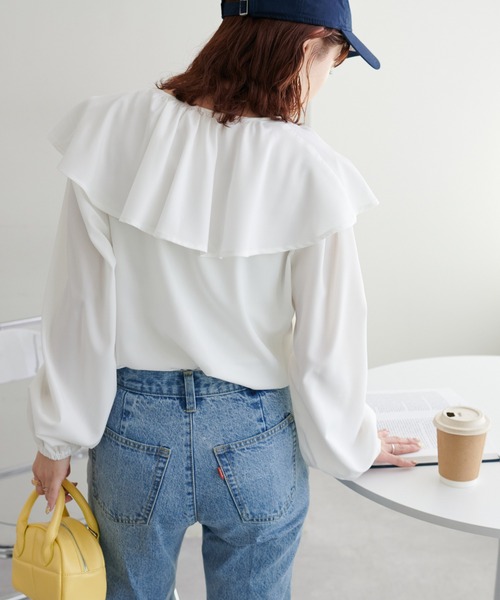 【WEB限定】ビッグフリルブラウス