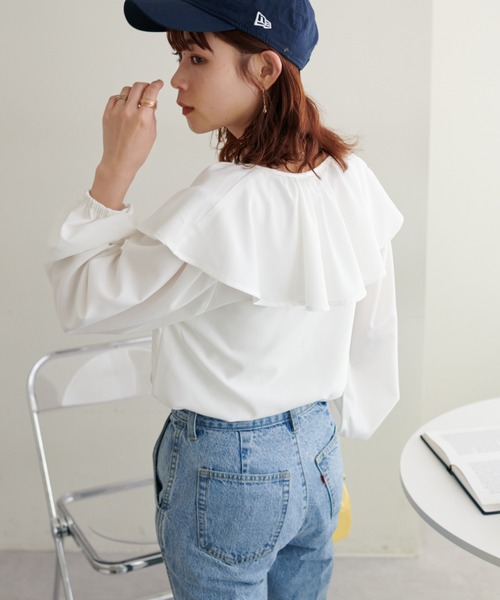 【WEB限定】ビッグフリルブラウス
