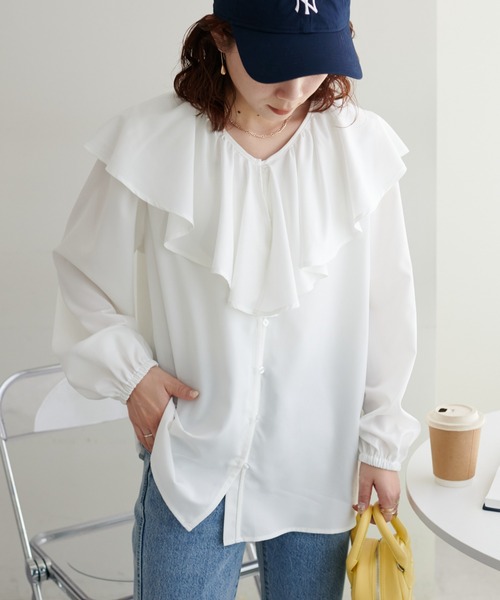 【WEB限定】ビッグフリルブラウス