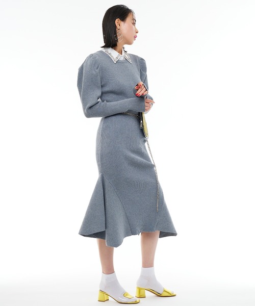 Narcissus（ナルシス）の「【Narcissus】マーメイドパフワンピース（ワンピース・レディース・ブラック/グレー・FREE）」の5枚目の写真