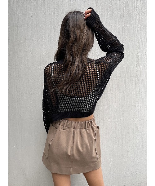 ENVYM（アンビー）の「サイドポケットミニＳＫ（スカート・レディース・ブラック/ベージュ・FREE）」の16枚目の写真