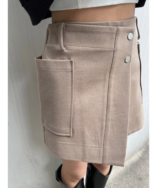ENVYM（アンビー）の「サイドポケットミニＳＫ（スカート・レディース・ブラック/ベージュ・FREE）」の20枚目の写真