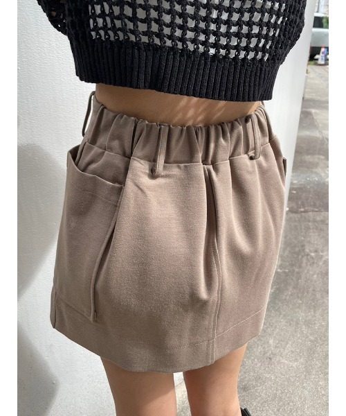ENVYM（アンビー）の「サイドポケットミニＳＫ（スカート・レディース・ブラック/ベージュ・FREE）」の22枚目の写真