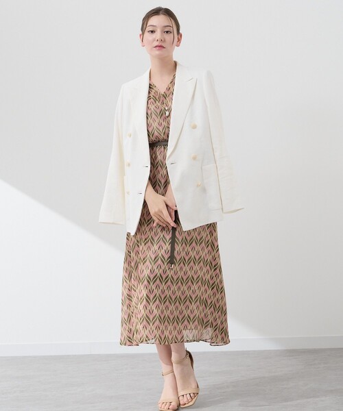 美品✨ANAYI 2023年 ラミーストレッチテーラードジレ アイボリー 38