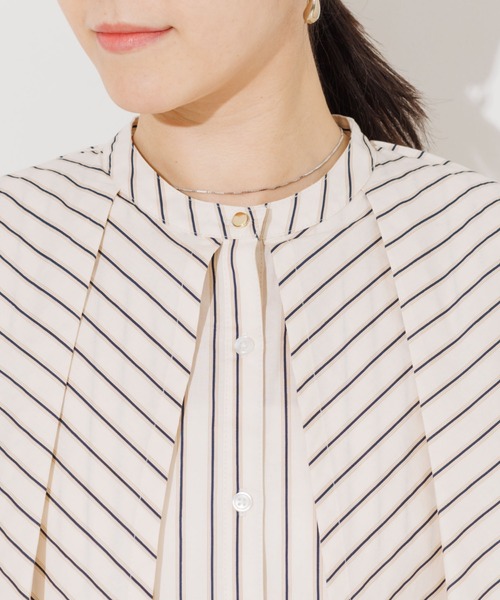 NOMINE（ノミネ）の「ギャザーボリュームカラーブラウス（シャツ/ブラウス・レディース・ホワイト/ブラック/カーキ/その他・フリー）」の11枚目の写真