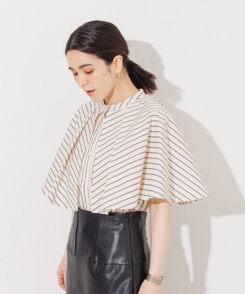 NOMINE（ノミネ）の「ギャザーボリュームカラーブラウス（シャツ/ブラウス・レディース・ホワイト/ブラック/カーキ/その他・フリー）」の21枚目の写真