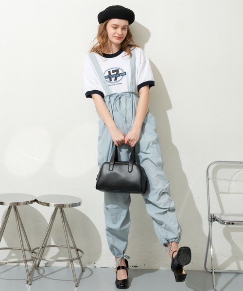 MERLOT(メルロー)の「裾ドロストナイロンカーゴパンツ(カーゴパンツ・レディース・ピンク/ライトブルー/チャコールグレー・FREE)」の22枚目の写真