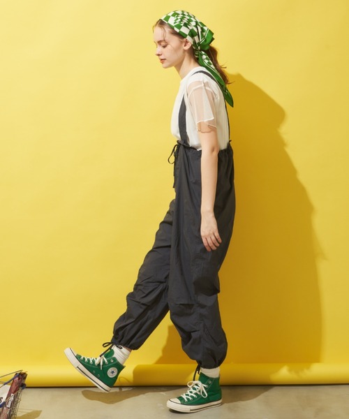 MERLOT(メルロー)の「裾ドロストナイロンカーゴパンツ(カーゴパンツ・レディース・ピンク/ライトブルー/チャコールグレー・FREE)」の12枚目の写真