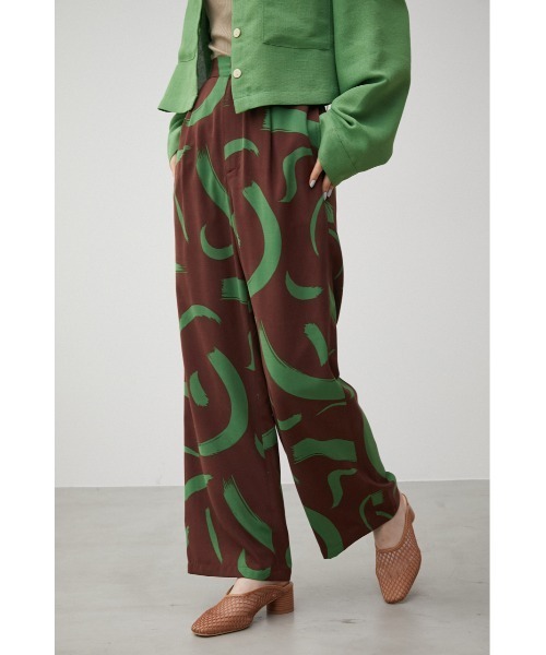 NATURE PATTERN WIDE PANTS/ネイチャーパターンワイドパンツ