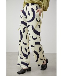 AZUL by moussy | NATURE PATTERN WIDE PANTS/ネイチャーパターンワイドパンツ(その他パンツ)