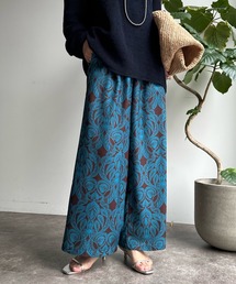 【WEB限定】オリエンタル柄イージーワイドパンツ