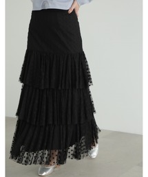 JILL STUART | ◆チュールエンブロイダリーティアードスカート(スカート)