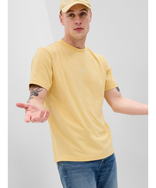 GAP（ギャップ）の「GAP スクエアロゴ Tシャツ(ユニセックス)（Tシャツ/カットソー・メンズ・パープル系その他/ターコイズブルー/ブラック/グリーン/ホワイト/イエロー・L/M/XL/S/XS）」の6枚目の写真