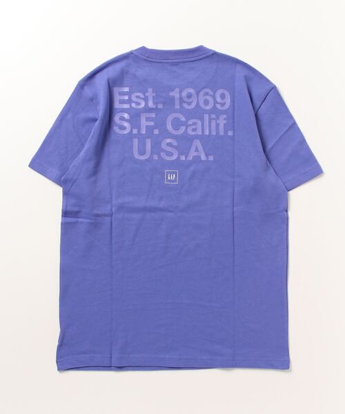 GAP（ギャップ）の「GAP スクエアロゴ Tシャツ(ユニセックス)（Tシャツ/カットソー・メンズ・パープル系その他/ターコイズブルー/ブラック/グリーン/ホワイト/イエロー・L/M/XL/S/XS）」の13枚目の写真