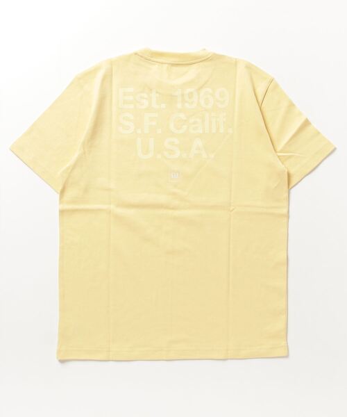 GAP（ギャップ）の「GAP スクエアロゴ Tシャツ(ユニセックス)（Tシャツ/カットソー・メンズ・パープル系その他/ターコイズブルー/ブラック/グリーン/ホワイト/イエロー・L/M/XL/S/XS）」の14枚目の写真