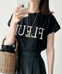 GeeRA | 2023 SS フレンチスリーブプリントロゴＴシャツ(Tシャツ/カットソー)