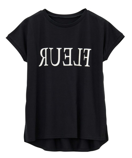 GeeRA（ジーラ）の「フレンチスリーブプリントロゴＴシャツ（Tシャツ/カットソー・レディース・ブラック/ホワイト系その他/チャコール/ホワイト・MEDIUM/X-LARGE/SMALL/LARGE）」の12枚目の写真