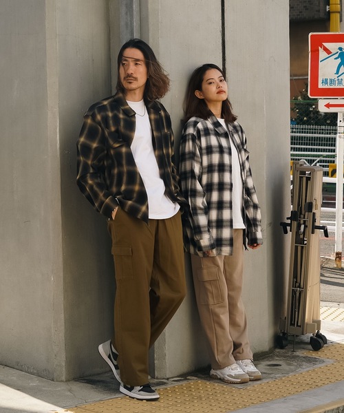 RVCA(ルーカ)の「RVCA メンズ ABOBE SHIRT ロングスリーブシャツ【2023年春夏モデル】/ルーカ長袖シャツ(シャツ/ブラウス・メンズ・ホワイト/イエロー・SMALL/MEDIUM/LARGE)」の3枚目の写真