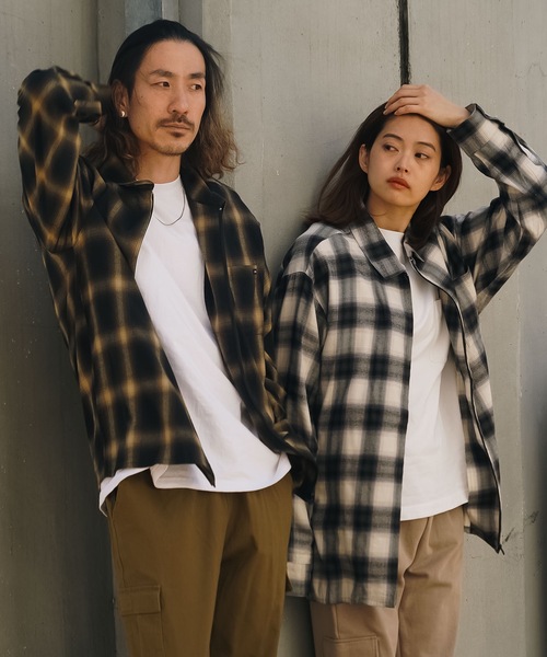 RVCA(ルーカ)の「RVCA メンズ ABOBE SHIRT ロングスリーブシャツ【2023年春夏モデル】/ルーカ長袖シャツ(シャツ/ブラウス・メンズ・ホワイト/イエロー・SMALL/MEDIUM/LARGE)」の6枚目の写真