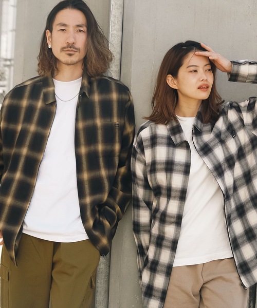 RVCA(ルーカ)の「RVCA メンズ ABOBE SHIRT ロングスリーブシャツ【2023年春夏モデル】/ルーカ長袖シャツ(シャツ/ブラウス・メンズ・ホワイト/イエロー・SMALL/MEDIUM/LARGE)」の7枚目の写真