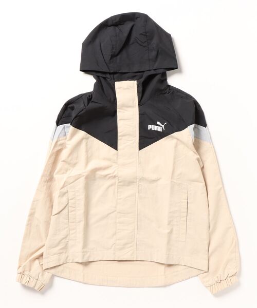 PUMA(プーマ)の「【別注】プーマ PUMA カラーブロック ウィンドブレーカー_撥水ウインドブレーカー 限定コラボ(ナイロンジャケット・レディース・ブラック/グリーン/ラベンダー・S/M/XL/L)」の2枚目の写真