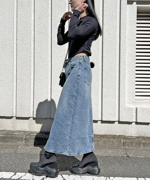 Jewelobe（ジュエローブ）の「クルーネックハイレグボディスーツ（Tシャツ/カットソー・レディース・ブラック/杢グレー/ホワイト・FREE）」の10枚目の写真