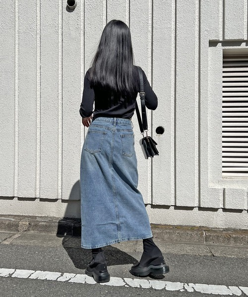 Jewelobe（ジュエローブ）の「クルーネックハイレグボディスーツ（Tシャツ/カットソー・レディース・ブラック/杢グレー/ホワイト・FREE）」の4枚目の写真