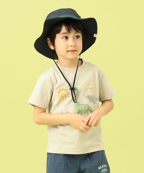 BEAMS mini(ビームスミニ)の「BEAMS mini / ダイナソー Tシャツ 23SS(90~150cm)(Tシャツ/カットソー・キッズ・ブルー系その他4/グリーン系その他2/ベージュ・90/100/110/120/130/140/150)」の4枚目の写真