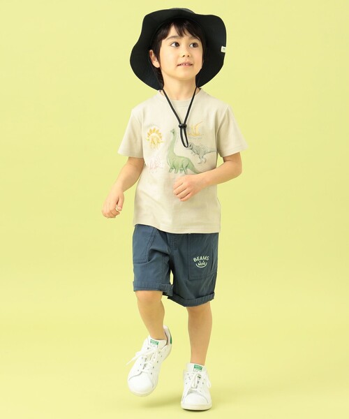 BEAMS mini(ビームスミニ)の「BEAMS mini / ダイナソー Tシャツ 23SS(90~150cm)(Tシャツ/カットソー・キッズ・ブルー系その他4/グリーン系その他2/ベージュ・90/100/110/120/130/140/150)」の9枚目の写真