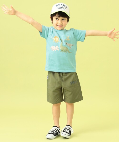 BEAMS mini(ビームスミニ)の「BEAMS mini / ダイナソー Tシャツ 23SS(90~150cm)(Tシャツ/カットソー・キッズ・ブルー系その他4/グリーン系その他2/ベージュ・90/100/110/120/130/140/150)」の11枚目の写真
