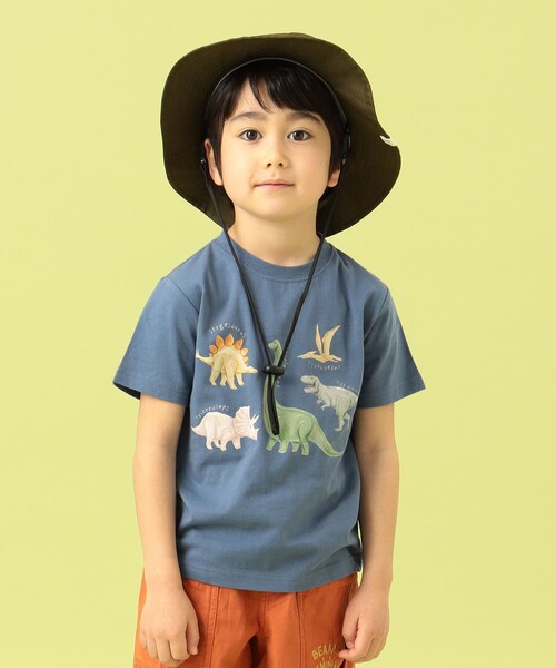 BEAMS mini(ビームスミニ)の「BEAMS mini / ダイナソー Tシャツ 23SS(90~150cm)(Tシャツ/カットソー・キッズ・ブルー系その他4/グリーン系その他2/ベージュ・90/100/110/120/130/140/150)」の12枚目の写真