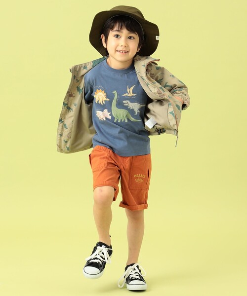 BEAMS mini(ビームスミニ)の「BEAMS mini / ダイナソー Tシャツ 23SS(90~150cm)(Tシャツ/カットソー・キッズ・ブルー系その他4/グリーン系その他2/ベージュ・90/100/110/120/130/140/150)」の13枚目の写真