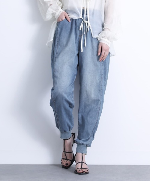 美品✨ヤヌーク ジョガーパンツ デニムパンツ vintage加工 青系 M YANUK ジーンズ デニム デニムパンツ 「YANUK/ヤヌーク」 別注