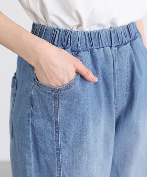 n'OrLABEL（ノアールレーベル）の「【機能素材】『デニムジョガーパンツ』（デニムパンツ・レディース・ネイビー/インディゴブルー/ブルー・1/2）」の15枚目の写真