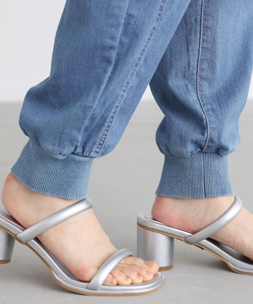 n'OrLABEL（ノアールレーベル）の「【機能素材】『デニムジョガーパンツ』（デニムパンツ・レディース・ネイビー/インディゴブルー/ブルー・1/2）」の18枚目の写真