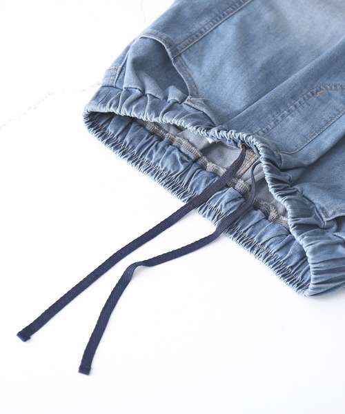 n'OrLABEL（ノアールレーベル）の「【機能素材】『デニムジョガーパンツ』（デニムパンツ・レディース・ネイビー/インディゴブルー/ブルー・1/2）」の21枚目の写真