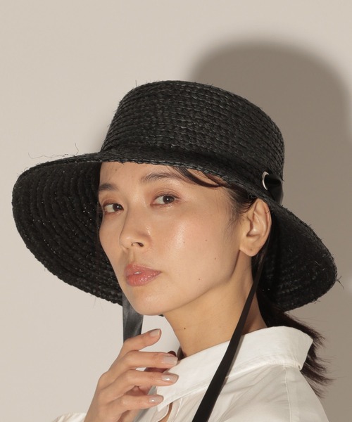 BARNYARDSTORM（バンヤードストーム）の「ラフィアリボンハット（ハット・レディース・ナチュラル/ブラック・FREE）」の8枚目の写真
