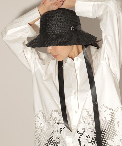 BARNYARDSTORM（バンヤードストーム）の「ラフィアリボンハット（ハット・レディース・ナチュラル/ブラック・FREE）」の10枚目の写真