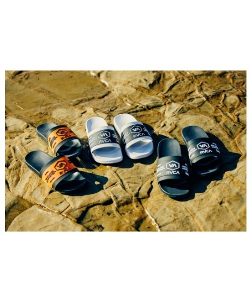 RVCA(ルーカ)の「RVCA メンズ CHANMAIL SHOWER SLIDE サンダル【2023年春夏モデル】/ルーカスライドサンダル(サンダル・メンズ・ブラック/オレンジ/ホワイト・8/9/10)」の14枚目の写真