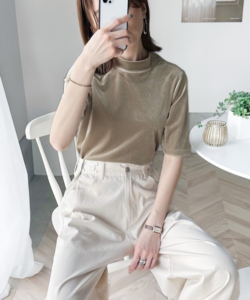 25年春夏 レディス ULTICORE半袖モックネックシャツサイズLL 冷感ストレッチモックネック半袖シャツ | 製品情報 | CO-COS