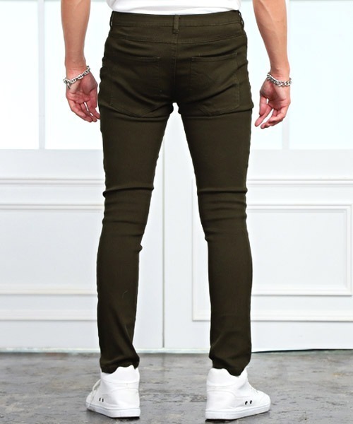 LUXSTYLE(ラグスタイル)の「ツイルサイドポケットスキニーパンツ(チノパンツ・メンズ・ベージュ/カーキ/ブラック/ライトグレー・L/M/XL)」の5枚目の写真