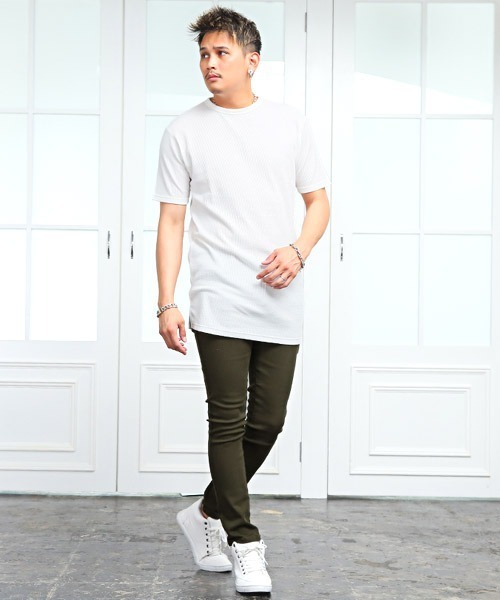 LUXSTYLE(ラグスタイル)の「ツイルサイドポケットスキニーパンツ(チノパンツ・メンズ・ベージュ/カーキ/ブラック/ライトグレー・L/M/XL)」の8枚目の写真